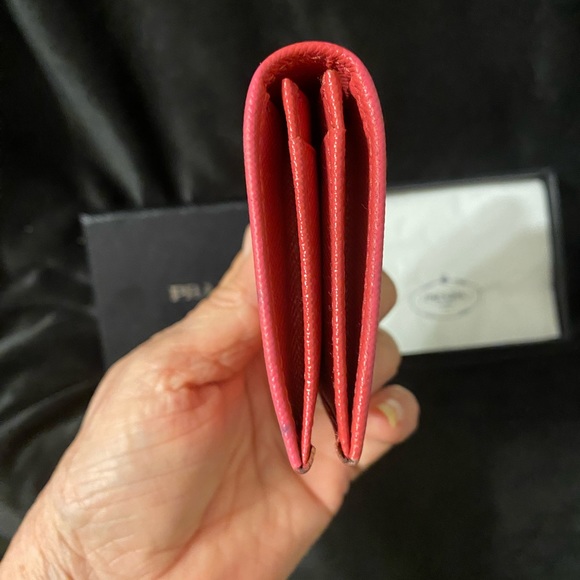 Prada Red Card Wallet w/Box - Picture 10 of 13